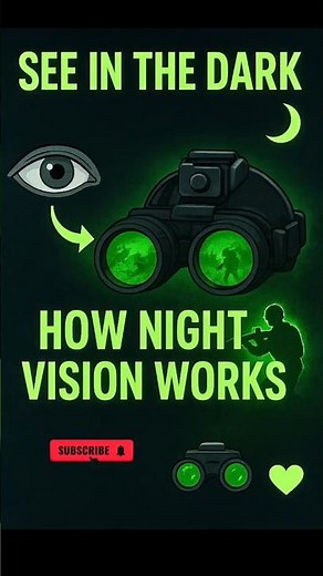 How Do Night Vision Goggles Work? 🌙👓 Explained in 60 Seconds #nightvision #militarytech #technology