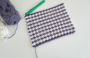 How to Crochet the Houndstooth Stitch Tutorial