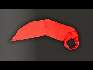 How to Make a Paper Karambit Knife - Origami Easy