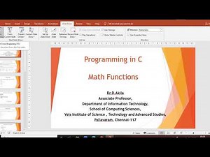 Math Function in C Programming