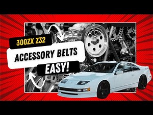 300zx Z32 Changing your Accessory Belts, EASY!