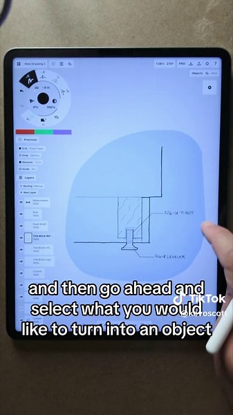 Here is how you make your own objects for the object library in the Concepts App #conceptsapp #digitaldrawing #ipaddrawing