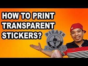 HOW TO PRINT TRANSPARENT STICKER LABELS | Marlon Ubaldo