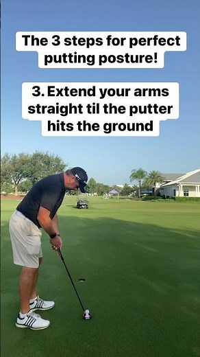 Perfect Putting Posture! #GolfTips #shorts
