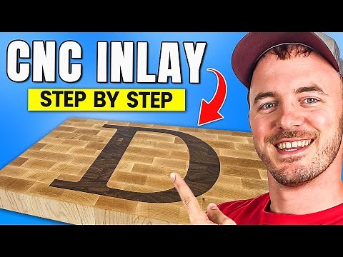 How To Make A SIMPLE CNC Inlay (Straight Flute Method)