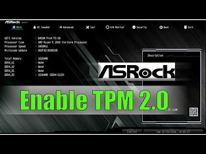How to Enable TPM 2.0 on ASROCK