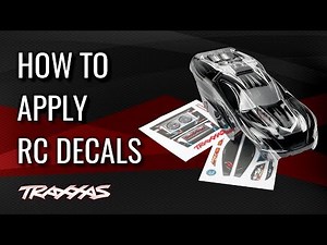 How to Apply RC Decals