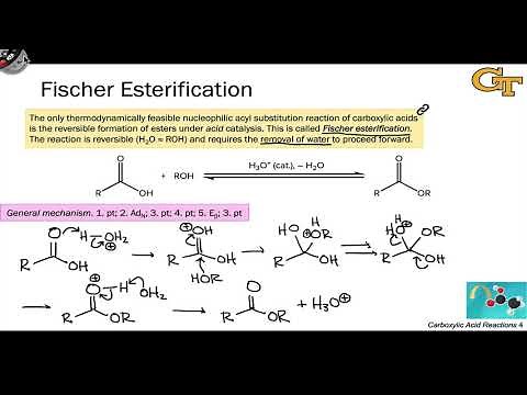 08.08 Esterification of Carboxylic Acids