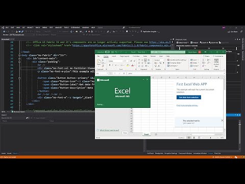 Microsoft Excel Web App in Visual Studio 2019 | Getting Started