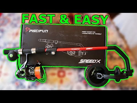 How To Spool a Spinning Reel Piscifun Speed X Line Spooler
