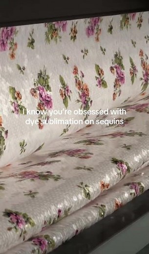 Obsessed with Dye Sublimation on Sequins✨