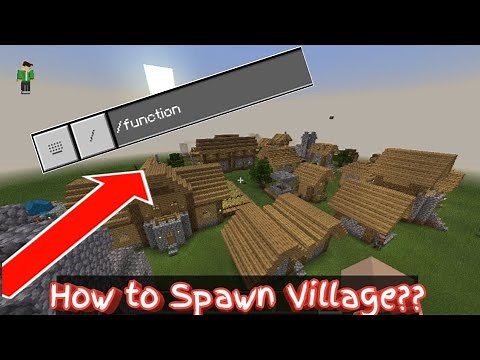 How to Spawn village in Minecraft PE | EySCool