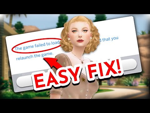 The Best Solution EVER for Sims 4 Game Failed to LOAD!