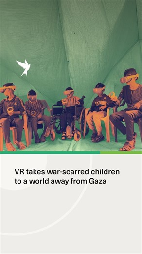 In a tent in Al-Zawayda, war-traumatised children in Gaza slip on virtual-reality headsets that transport them far from the devastation around them to gardens, beaches and quiet city streets. Mental health workers say the VR programme, designed for children injured or displaced in the conflict, is helping reduce trauma more quickly than traditional therapy. UNICEF says nearly one million children in Gaza now need mental-health support after two years of war, with experts warning that psychologic