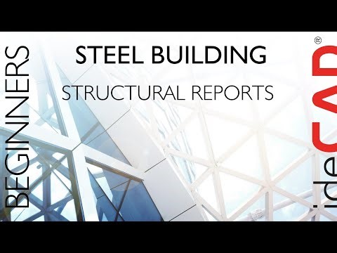 Generate and Customize Reports in ideCAD Structural