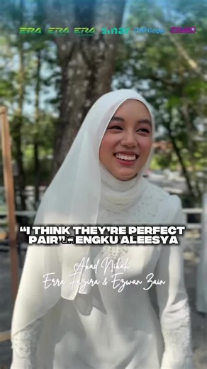 “I hope uncle @ezwanzain boleh jaga mom @errafazira baik-baik! Love you both” - Engku Aleesya Cantiknya Alleesya ni Subhanallah 😍🤍 #SINARKongsi #SINARMuzikRetroTerbaik #AkadNikahErraFaziraEzwanZain
