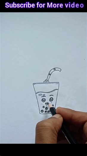 cute boba drawing #shorts #youtubeshorts #boba #draw