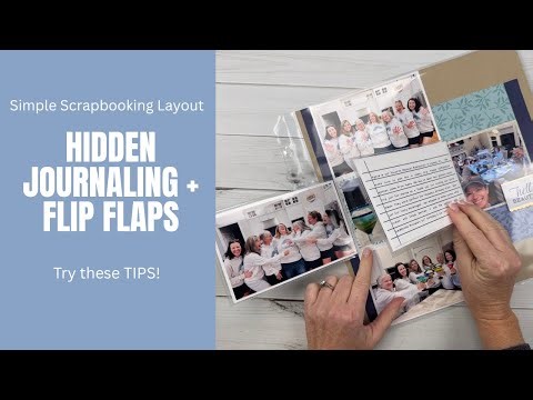 How to Add Hidden Journaling & Flip Flaps to Scrapbook Layouts | Everyday Beauty Kit | Sketch #17