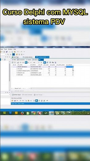 Curso programação Delphi com Firedac e MySQL sistema PDV p1 #delphi #software #programming #dev