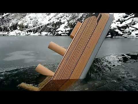 Wreck of the Cardboard Princess 2 stands VERTICAL at the bottom of Cardboardia Lake