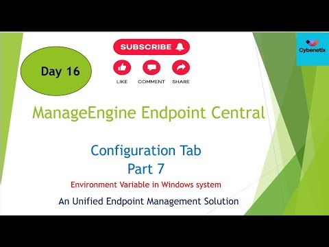 Configure Environment variable in Windows using ManageEngine Endpoint Central