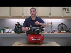 Porter Cable Air Compressor Repair - How to Replace the Tank Pressure Gauge