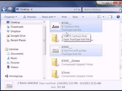 How To Install Fonts On A PC
