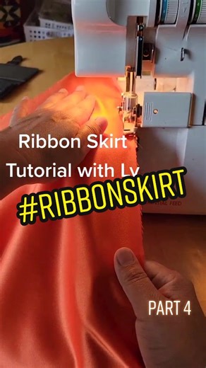 Ribbon Skirt Making Tutorial with LV Part 4
