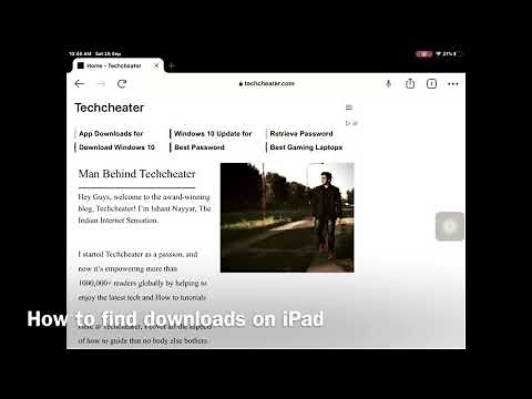 How to find downloads on iPad