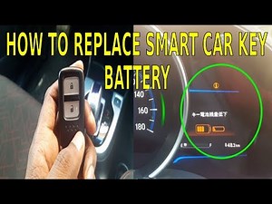 How To Replace Smart Car Key Battery