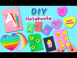 10 DIY AMAZING NOTEBOOK IDEAS - Easy Back To School Hacks & Crafts
