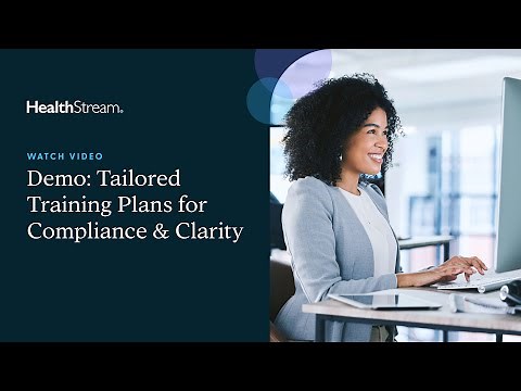Demo: Tailored Training Plans for Compliance & Clarity