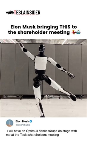 63K views · 975 reactions | Elon Musk really bringing a robot dance crew to the Tesla shareholders meeting! #tesla | TeslaInsider | Facebook