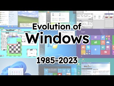 Evolution of Windows (1985-2023)