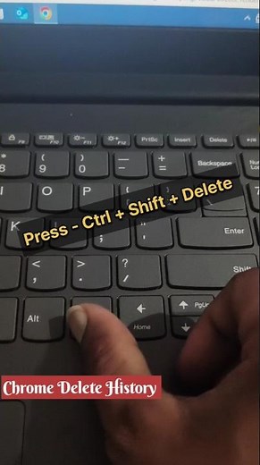 how to delete your browsing history using a simple shortcut key