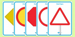 Editable Road Sign Display Posters