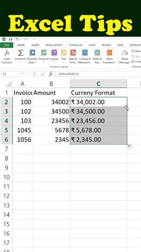 Excel DOLLAR Function Explained in 60 Seconds | DOLLAR() Formula with Easy Examples