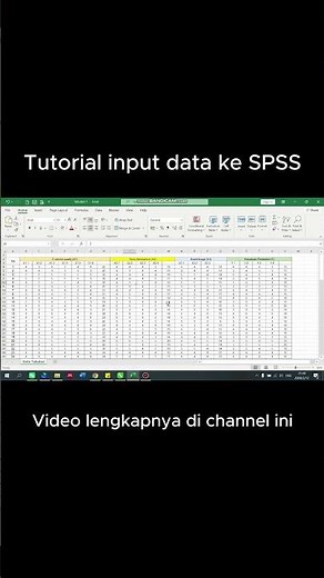 Tutorial on inputting excel data into SPSS for Thesis | Easy for beginners #spss #tutorial