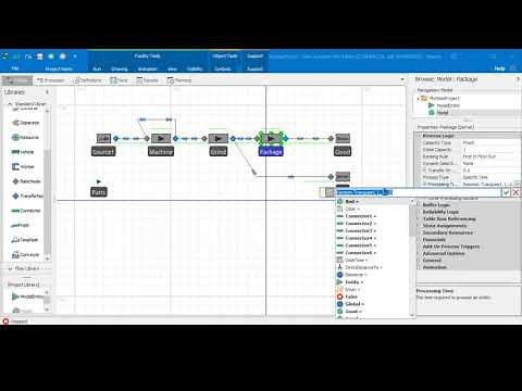Simio Simulation - Serial Manufacturing Line