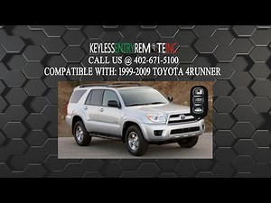 How To Replace Toyota 4Runner Key Fob Battery 1999 2000 2001 2002 2003 2004 2005 2006 2007 2008 2009