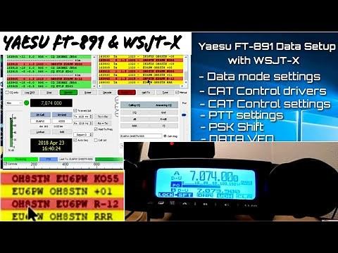 Yaesu FT-891 FT8 WSJT-X Data & CAT configuration