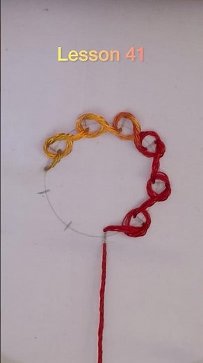 Knotted Chain Stitch Tutorial | Hand Embroidery for Beginners #41
