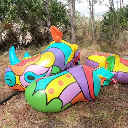 Bestway Pop Art Ride-On Rhino Pool Float