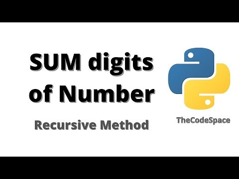 Sum the Digits of Number | Recursive | Python