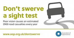 Will you join our #DontSwerve a sight test road safety campaign? Members can download their campaign resource pack, and find out more, by visiting our website: http://ow.ly/LOEr30gxtTM | Association of Optometrists