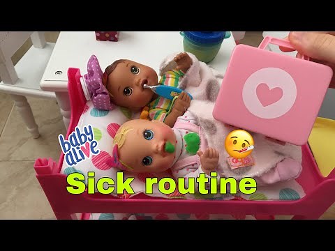 BABY ALIVE Newborn Twins Sick Routine