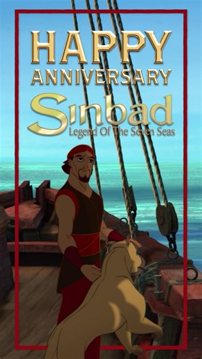 Still sailing strong after 22 years. Here's to swashbuckling, sea monsters, and one legendary adventure. #Sinbad #LegendOfTheSevenSeas | DreamWorks Animation