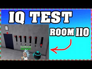 ROOM 110 IQ TEST Roblox Walkthrough 🧠 [Full Guide English]