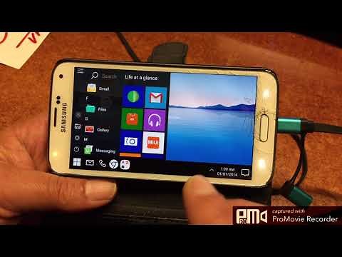 Windows-Mobile 10 MOD for Samsung S4 S5 & S6 - ChromeCast WideScreen 16:9 Friendly - 2017