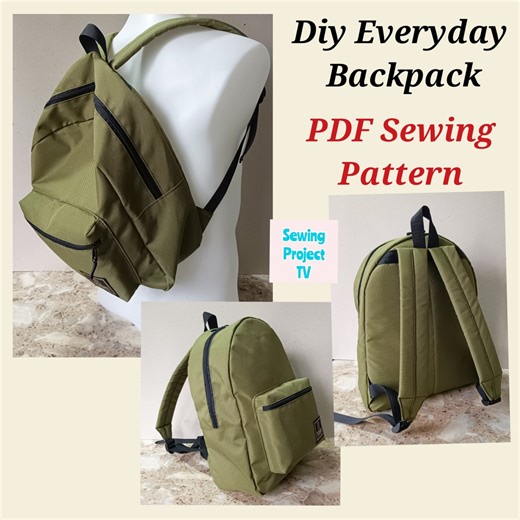 Everyday Backpack Sewing Pattern: DIY Rucksack (PDF Pattern) - Etsy